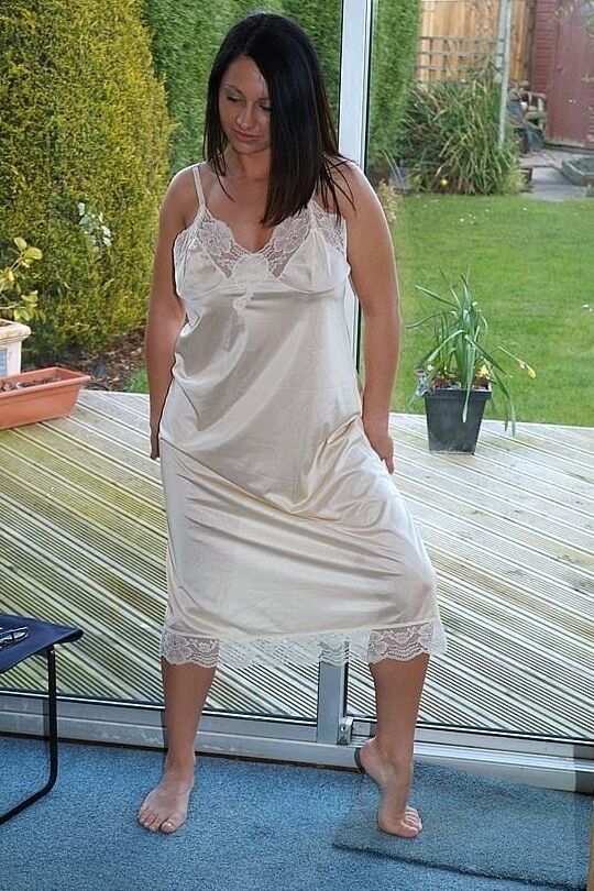 Satin slips and Petticoat