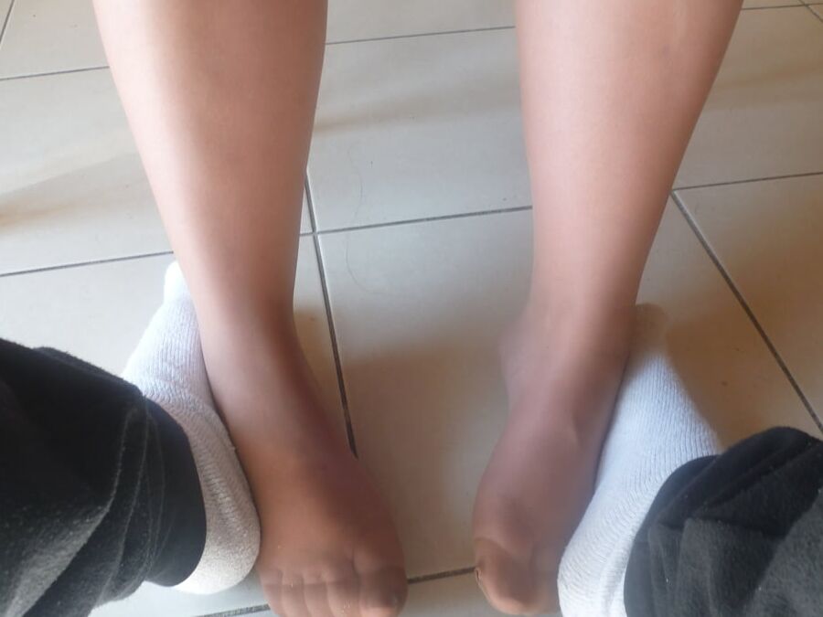 les pieds en dim up chair de ma salope