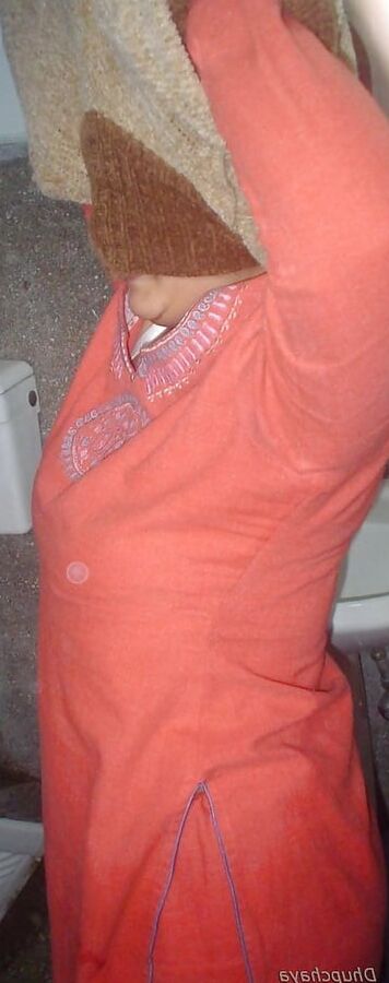 Desi big aunty bathing