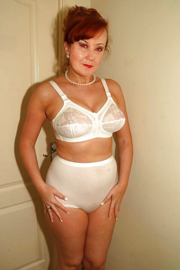 Older and hot (White bra)