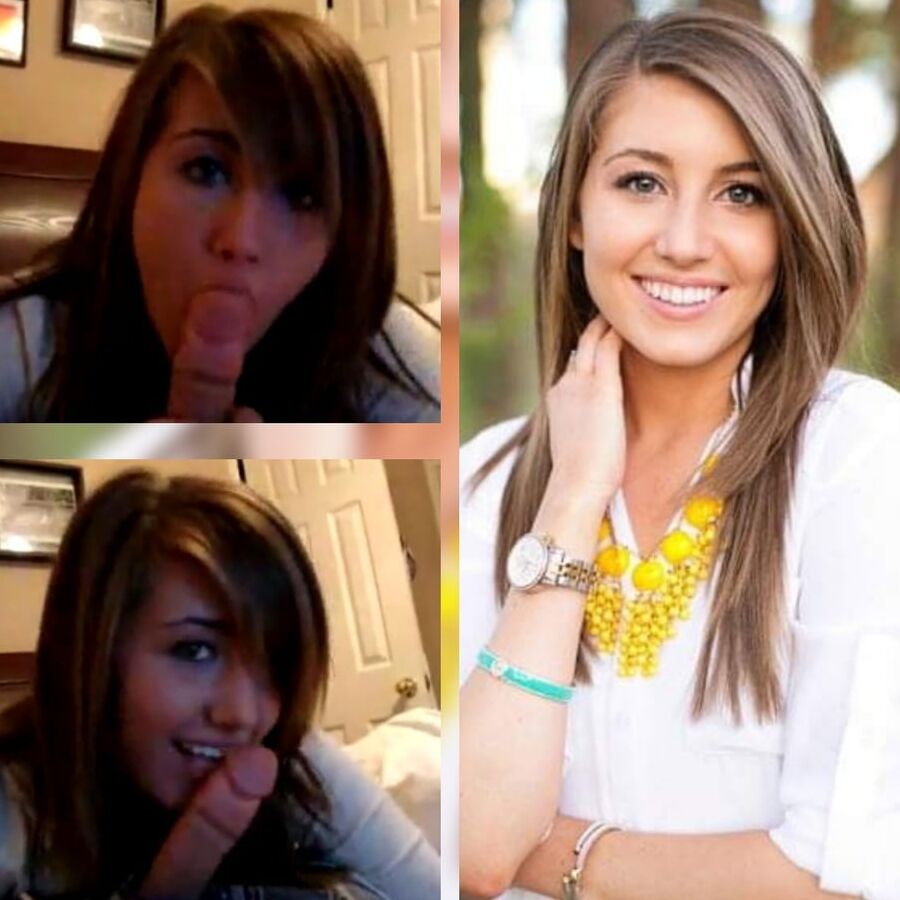 Ashlyn the cute girlfriend blowjob girl