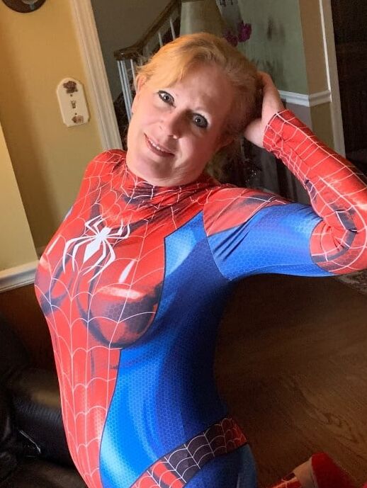 Mature flight attendant Julie