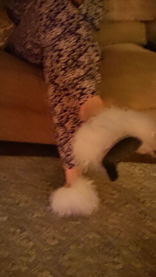 fluffy mules