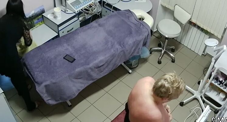Hidden cameras. Beauty salon spying on mom