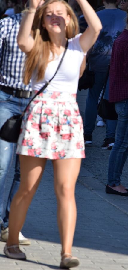 Street Pantyhose - Polish Chav Cunt