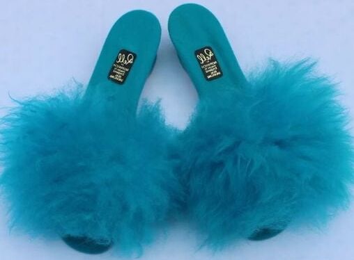fluffy mules