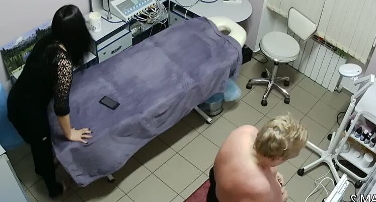 Hidden cameras. Beauty salon spying on mom
