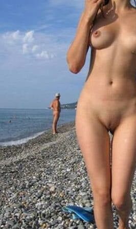 peeped on the beach