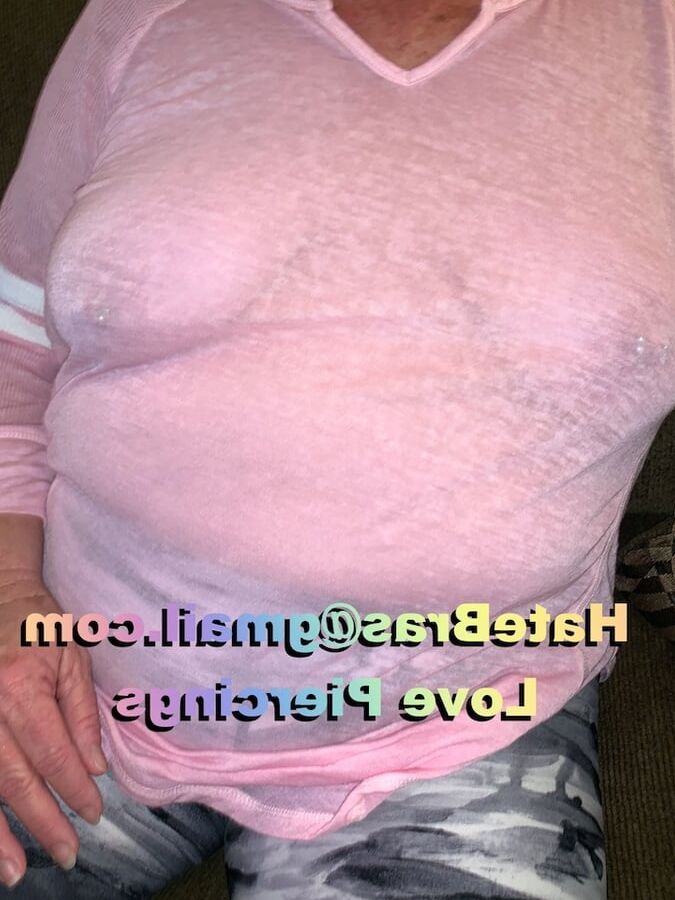 Granny Braless See Thru