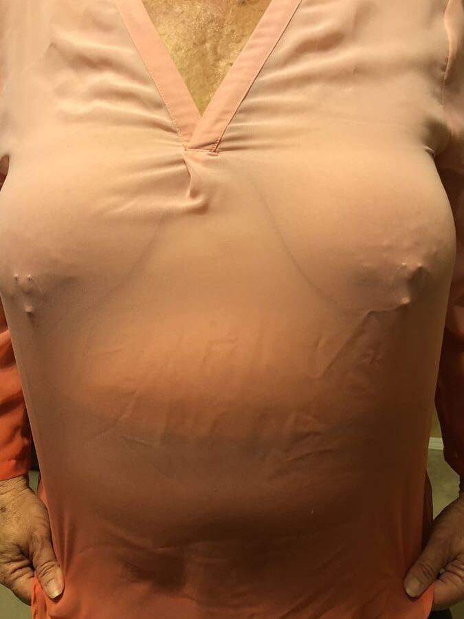 Granny Braless See Thru