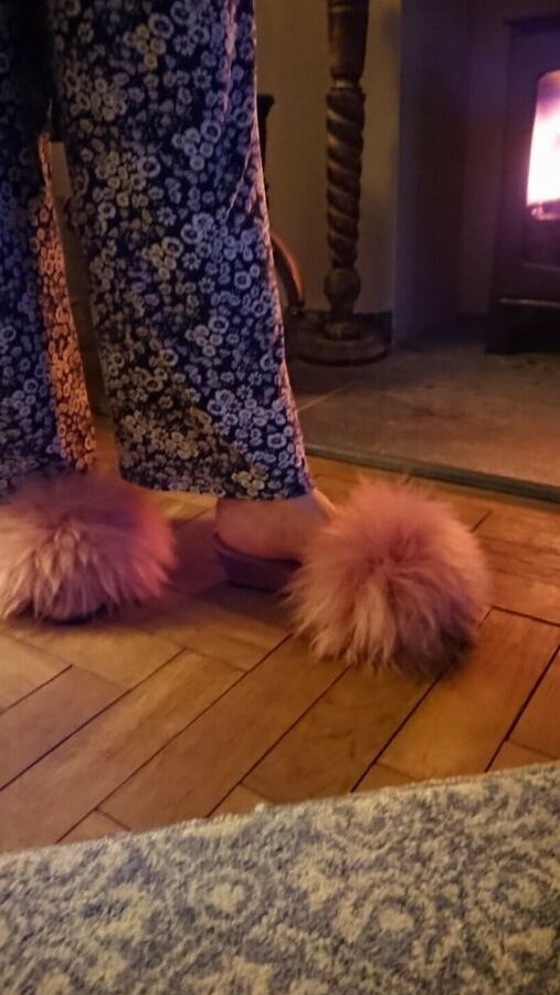 fluffy mules