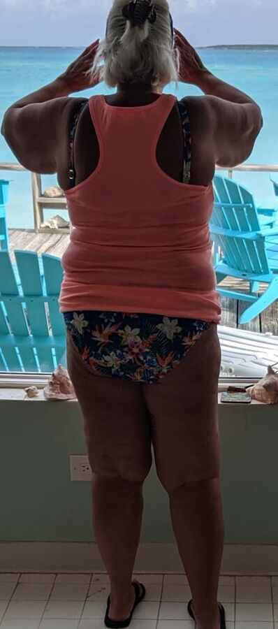 Miss Piggy at the beach