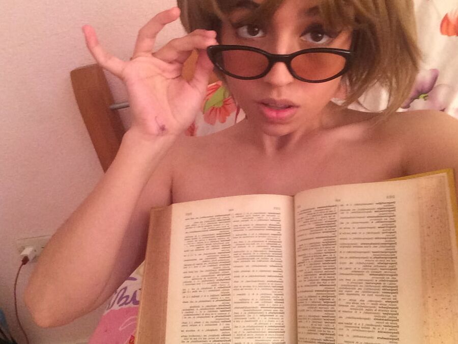 Abi cute super slut spanish exposed part study with me