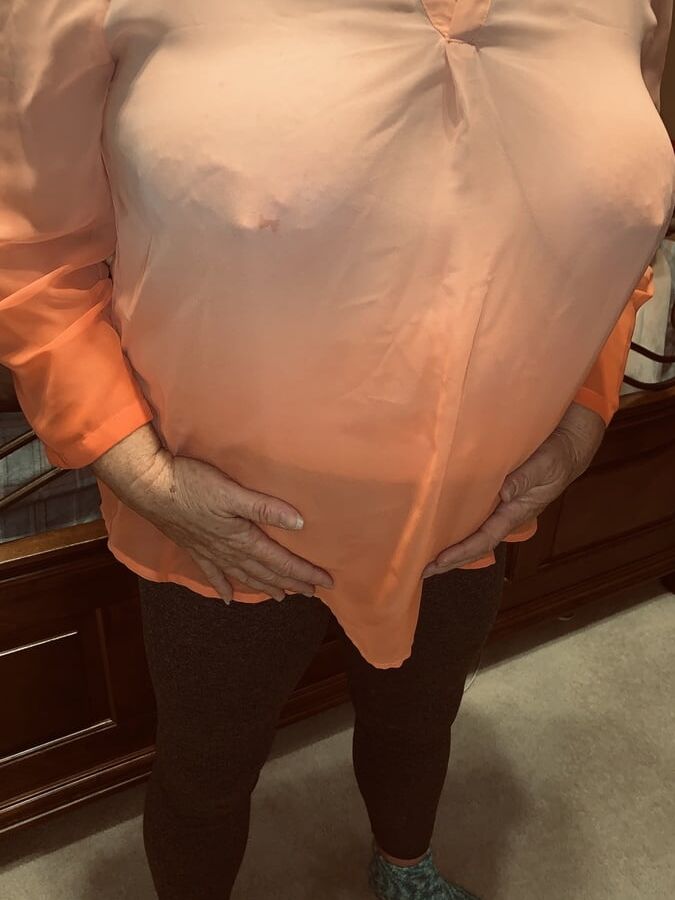 Granny Braless See Thru
