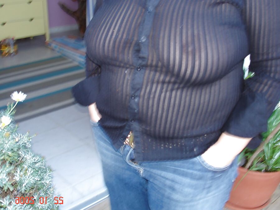 Granny Braless See Thru