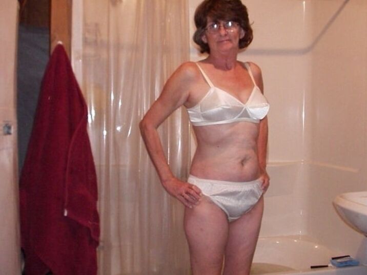Older and hot (White bra)