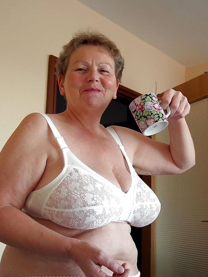 Older and hot (White bra)