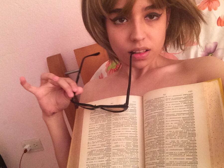 Abi cute super slut spanish exposed part study with me