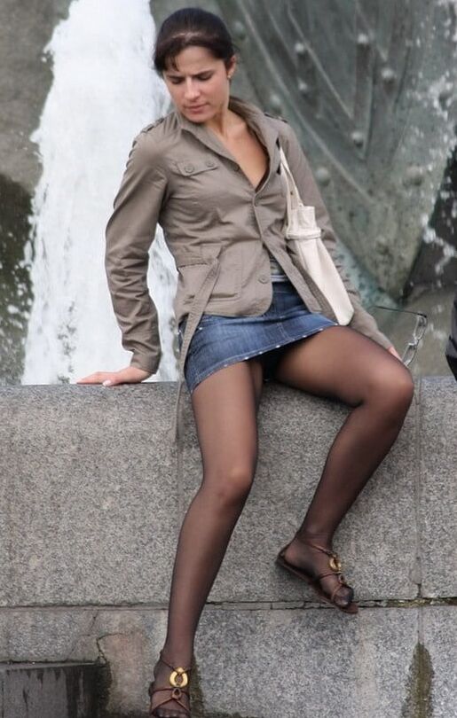 Street Pantyhose - Polish Chav Cunt