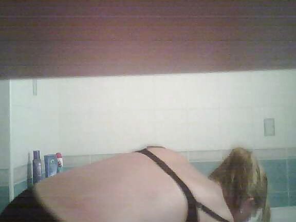 My friend in a shower