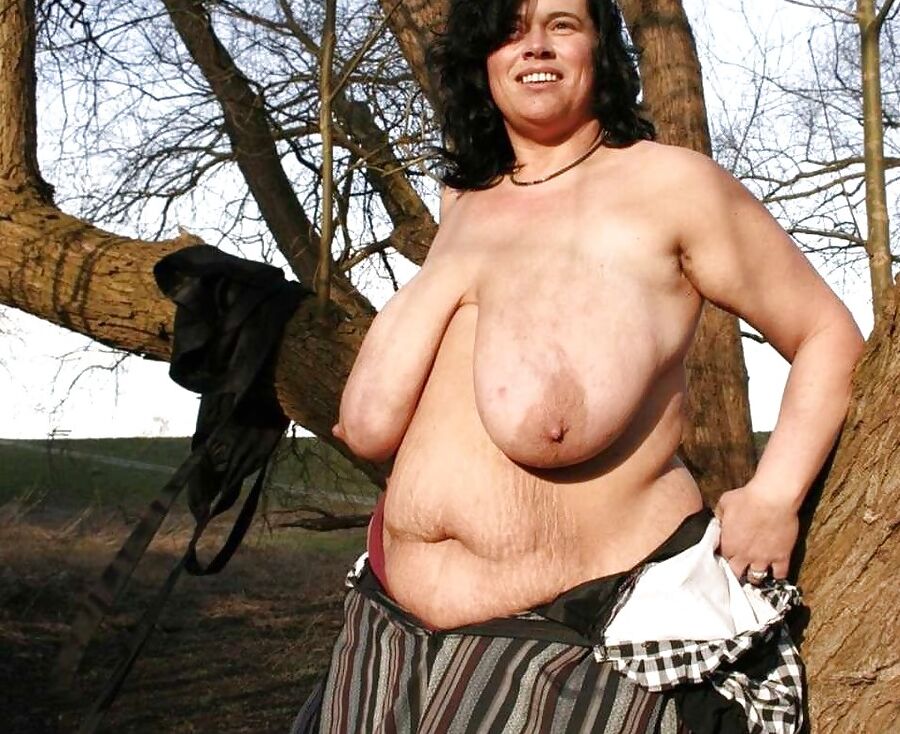 Granny with large breasts