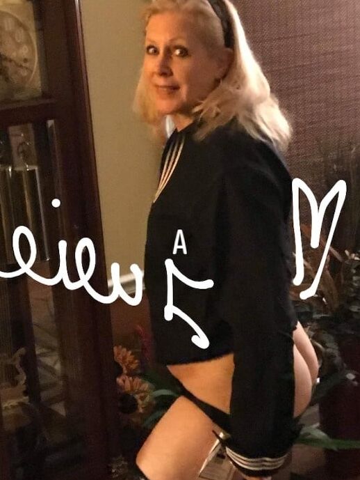 Mature flight attendant Julie