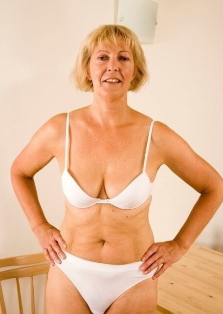 Older and hot (White bra)