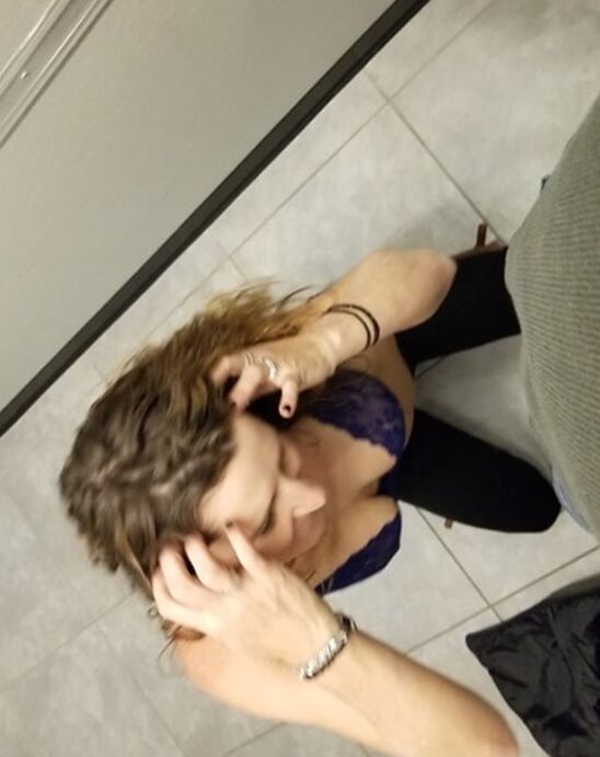 She loves two things, showing her tits and blowing dick