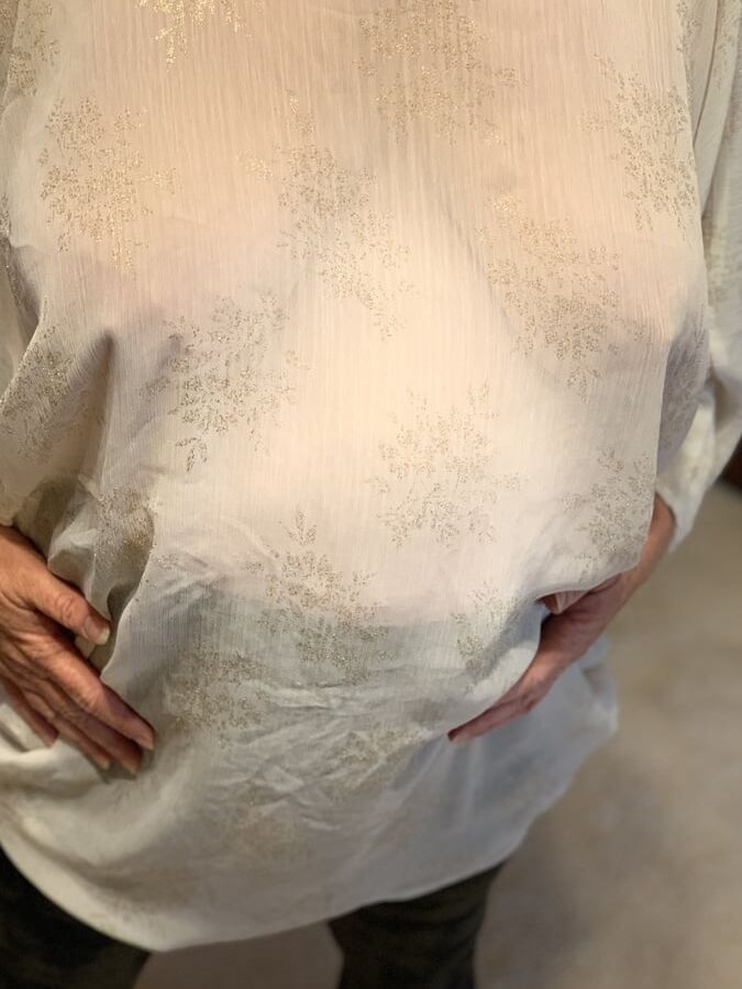 Granny Braless See Thru