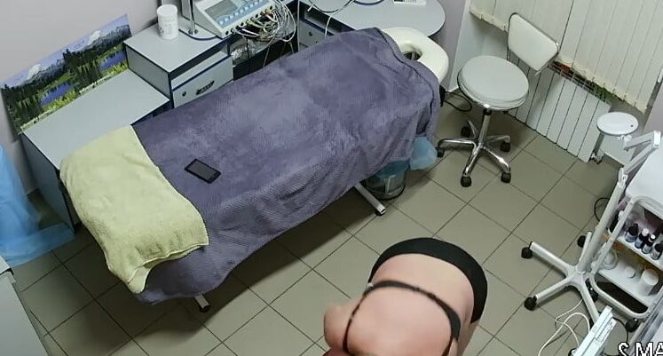 Hidden cameras. Beauty salon spying on mom