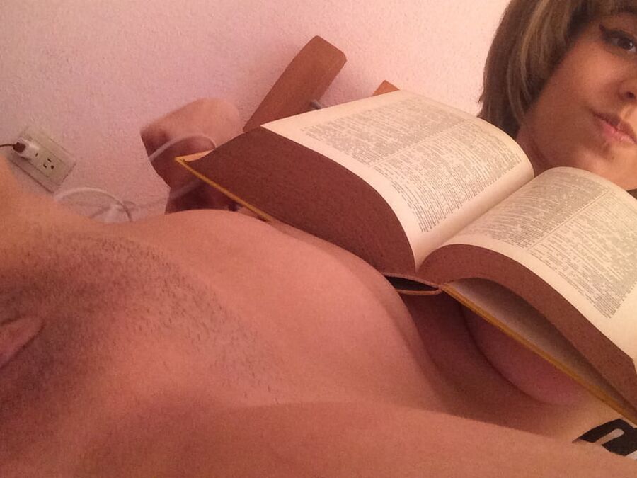Abi cute super slut spanish exposed part study with me
