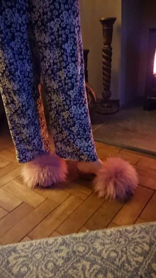 fluffy mules