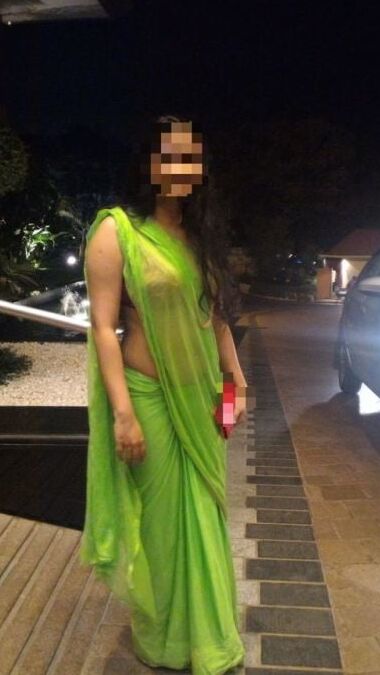 Desi Indian wife saree with bra