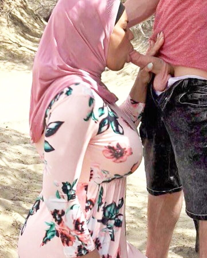 hijab blowjob
