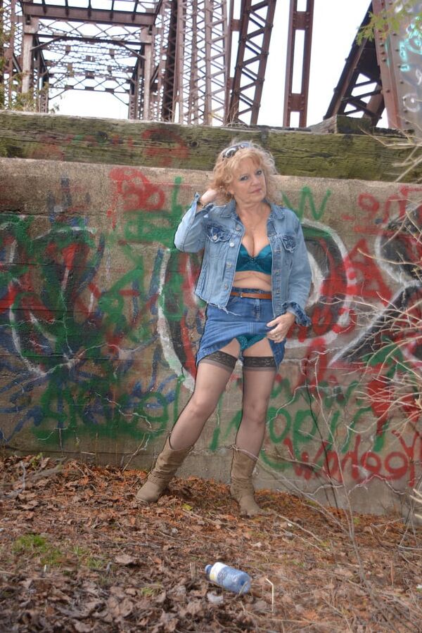 Country Time with Blue Bra and Panty set