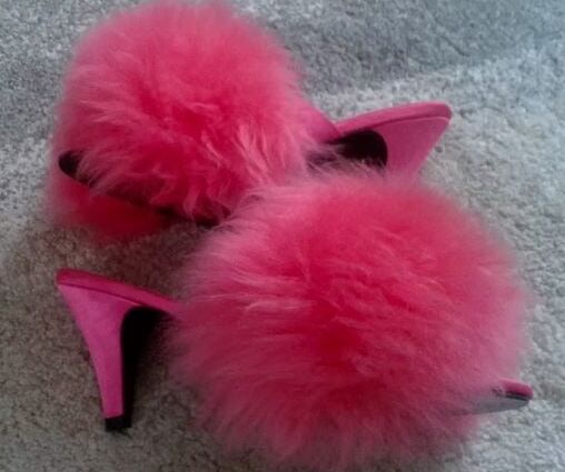 fluffy mules