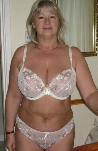 Older and hot (White bra)