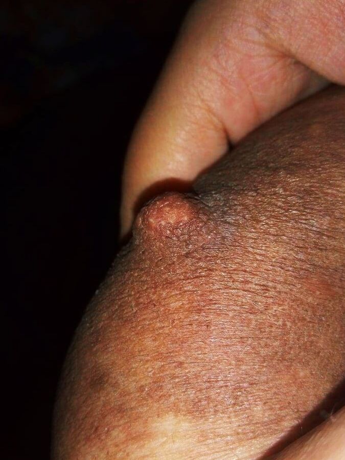 Hot wife showing her big boobs and juicy pussy
