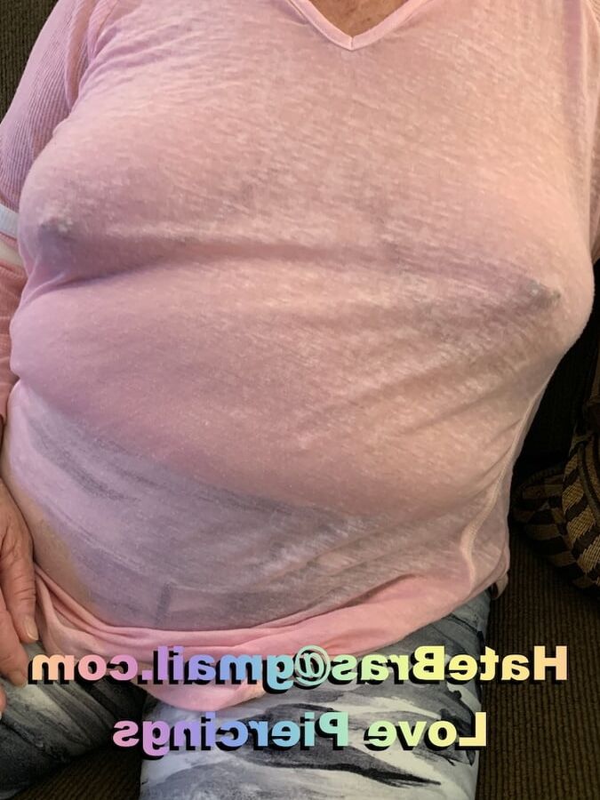 Granny Braless See Thru
