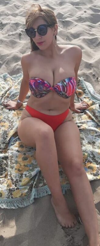 En la playa