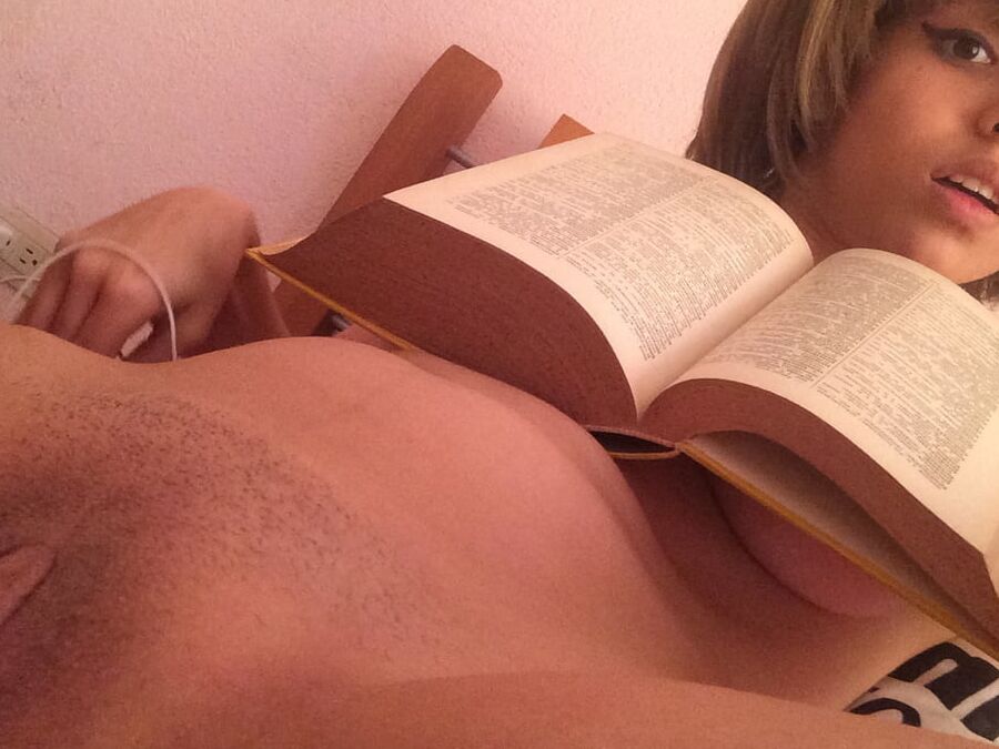 Abi cute super slut spanish exposed part study with me