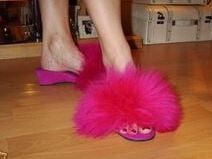 fluffy mules