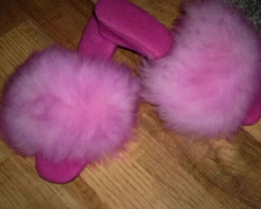 fluffy mules