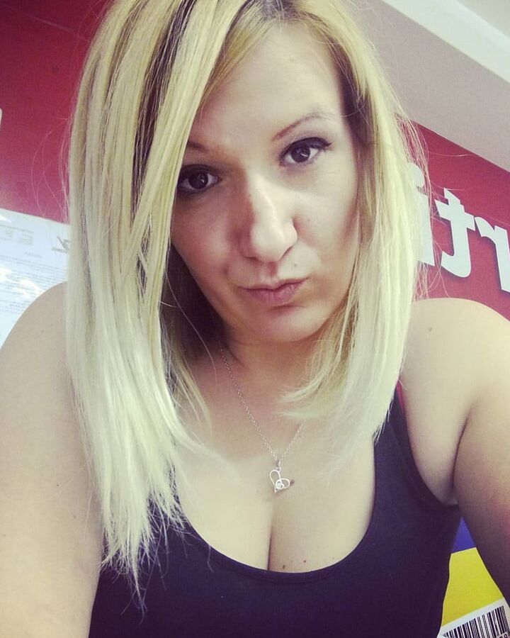 Serbian beautiful blonde milf big natural tits Sanja Matovic