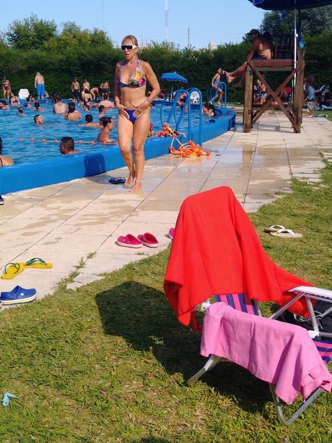 Pato en la pile verano