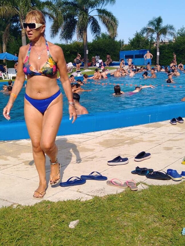 Pato en la pile verano