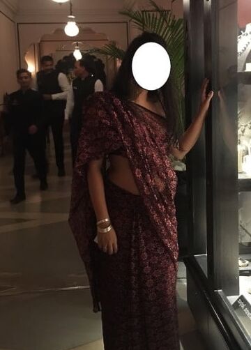 Sexy Desi wife saree with bra