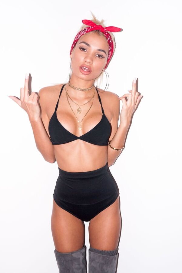 Showing the middle finger