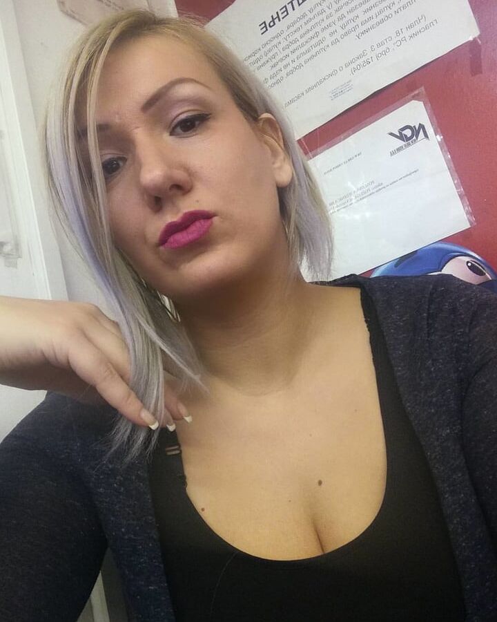 Serbian beautiful blonde milf big natural tits Sanja Matovic