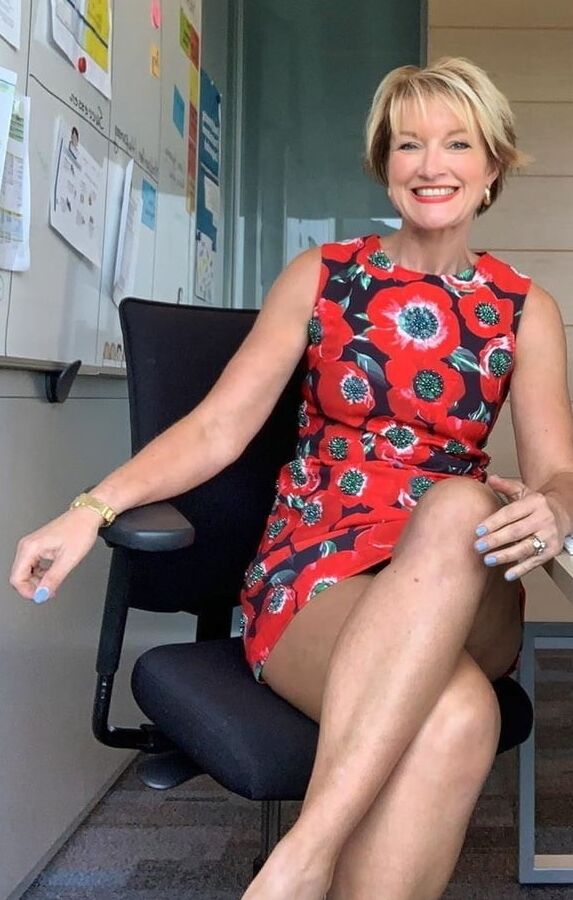 Hot Mature Katrin at work